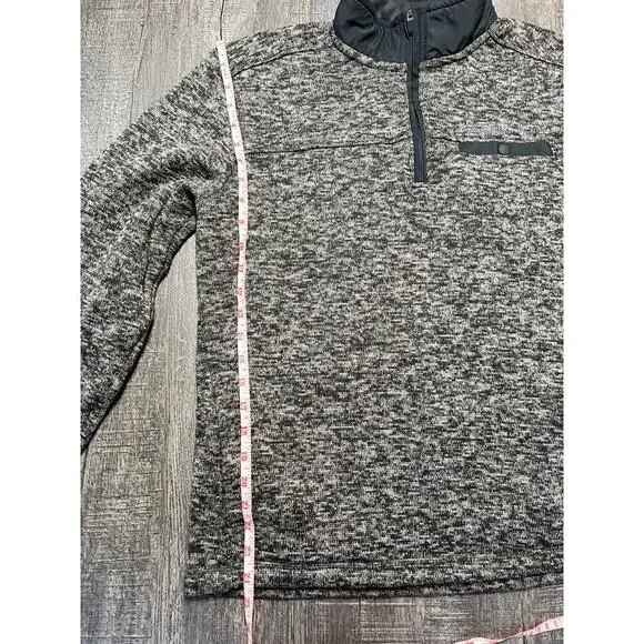 Eddie Bauer Men's Snap Button Pocket 1/4 Zip Sweater Fleece Pullover Gorpcore - Picture 6 of 7